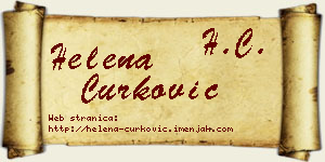 Helena Ćurković vizit kartica